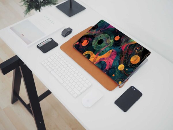 Laptop Skin Stickers for All Laptop Multicolour Marble Texture Size L X H 16 X 11 Inch - Image 2