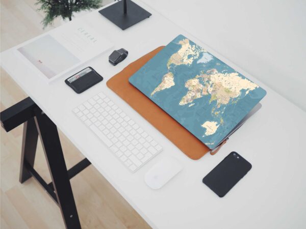 Map Laptop Skin Sticker 17 to 17.3 Inches - Image 2