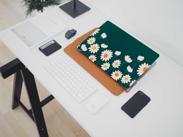 Good Hope Laptop Skin Flower Pattern Print, Vinyl, No Bubble, Multicolor 11.6"- 15.6" inch Laptop (Flower) - Image 2