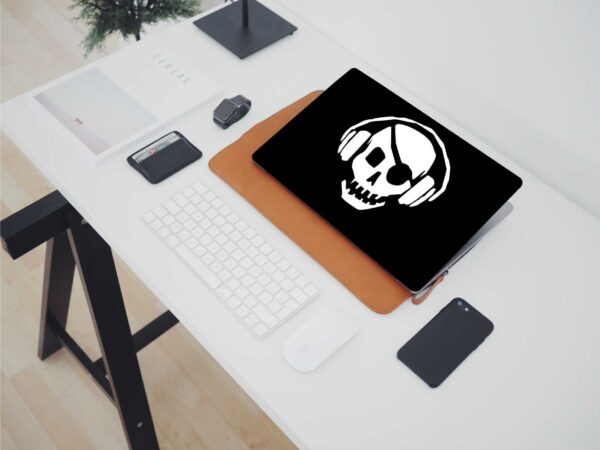 Skin Sticker Decal Laptop Skin Sticker for Skull Headphone - Image 3