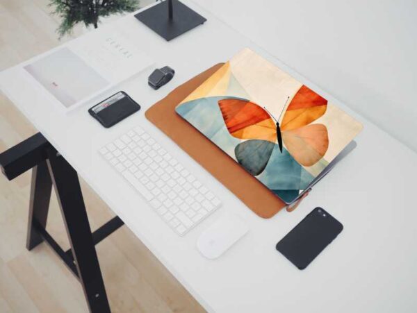 Graphics Abstract Butterfly Skin/Sticker for Laptops Upto 15.6 Inch (HD Quality, Multicolor) Vinyl Laptop Decal 15.6 - Image 2