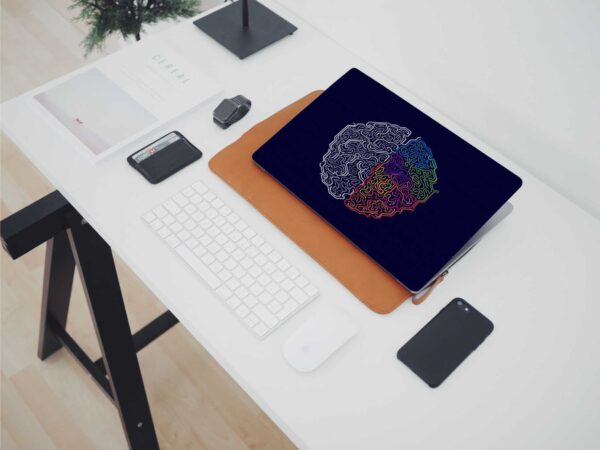 Brain World Vinyl Decal/Skin/Sticker with Lamination for Laptop Size of 15.6 inch Scratch Protection & New Look to Your Laptop - Image 3