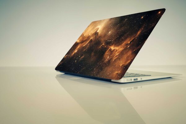 Galaxy Top+Wrist Pad Vinyl Laptop Skin/Sticker/Cover for 17 to 17.3 Inches Laptops Laminated-Removable-HD Quality (16.5x10.5 Inches)