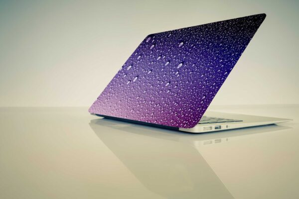 Waterdrops on purple Stickers For 13.3 14.1 15.6 inch HP Dell Lenovo