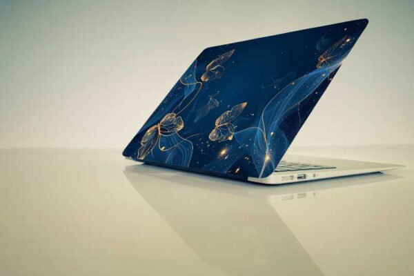 Butterfly D16 Top+Wrist Pad Vinyl Laptop Skin/Sticker/Cover Upto 15.6 Inches Laptops Laminated-Removable-HD Quality Compatible for Hp-Dell-Sony-Lenovo-Asus etc.(15x10 Inches)