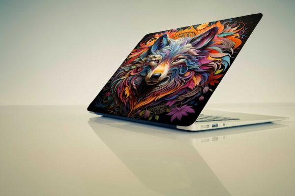 Visual Creation Wolf Skin Cover Sticker for Laptop