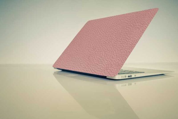 Laptops Woven Case with Silicone KeyPad Cover Woven Fabric, Snap-On, Anti-Slip Grip (Pink)