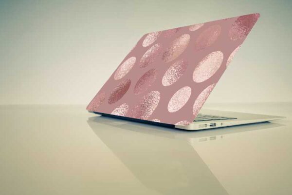 Hard Cover Printing Matt Plastic Hard Protective Shell Cover Case - Pink spot