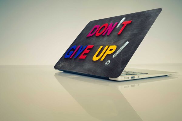 Don't Give Up Motivation Top+Wrist Pad Vinyl Laptop Skin/Sticker/Cover for 17 to 17.3 Inches Laptops