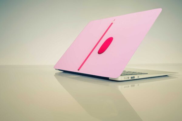 pink wallpaper Laptop Skin  Stickers for All Laptop Multicolour Sticker (16 X11 Inch)