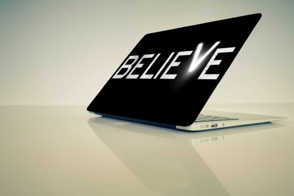 Believe Laptop Skins Sticker for Laptops Upto 15.5 Inch