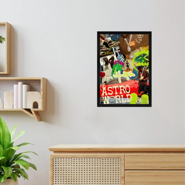 Travis Scott Astroworld Wall Poster Frames | Aesthetic A4 Poster Frames For Home, Living Room, Bedroom and Office | Wall Frames Artworks | Hanging Theme Posters - Image 5